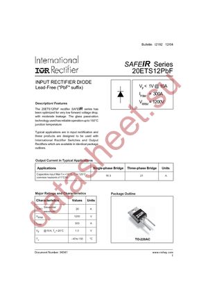 20ETS12PBF datasheet  